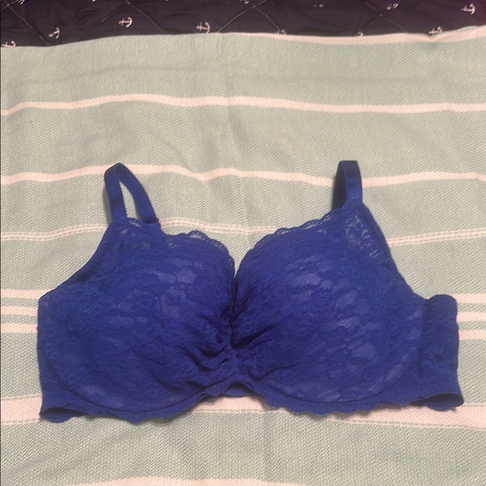 Victoria's Secret Blue T-Shirt Bra with Underwire Support
